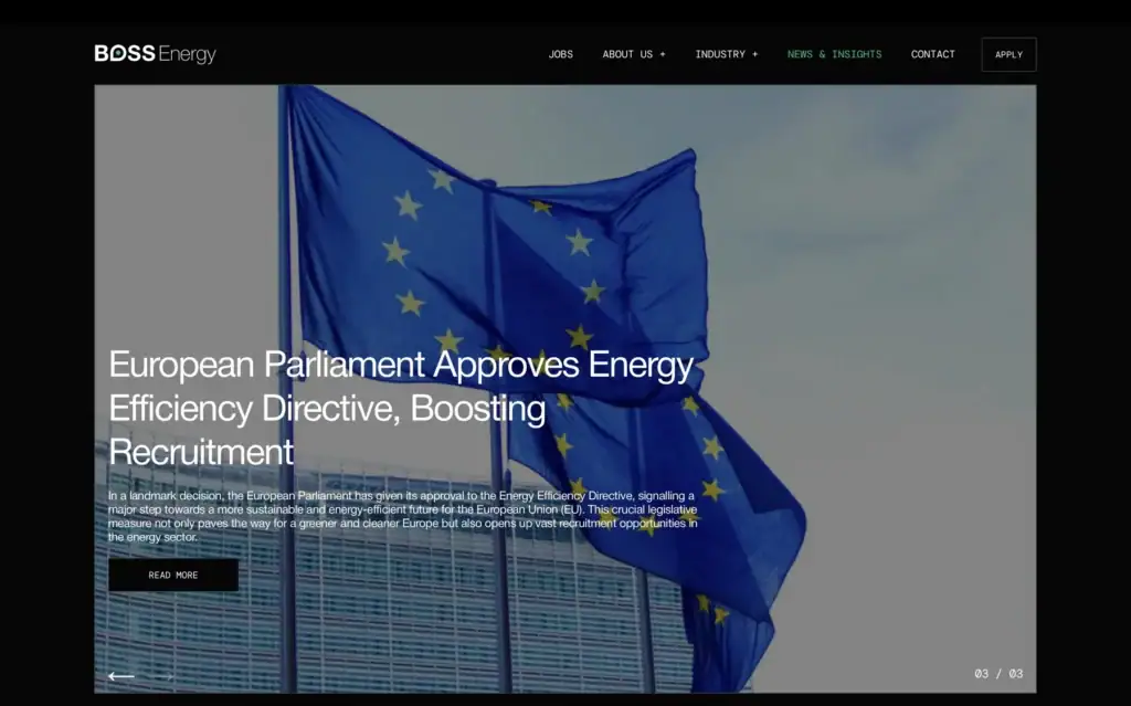 BOSS Energy news and insights page