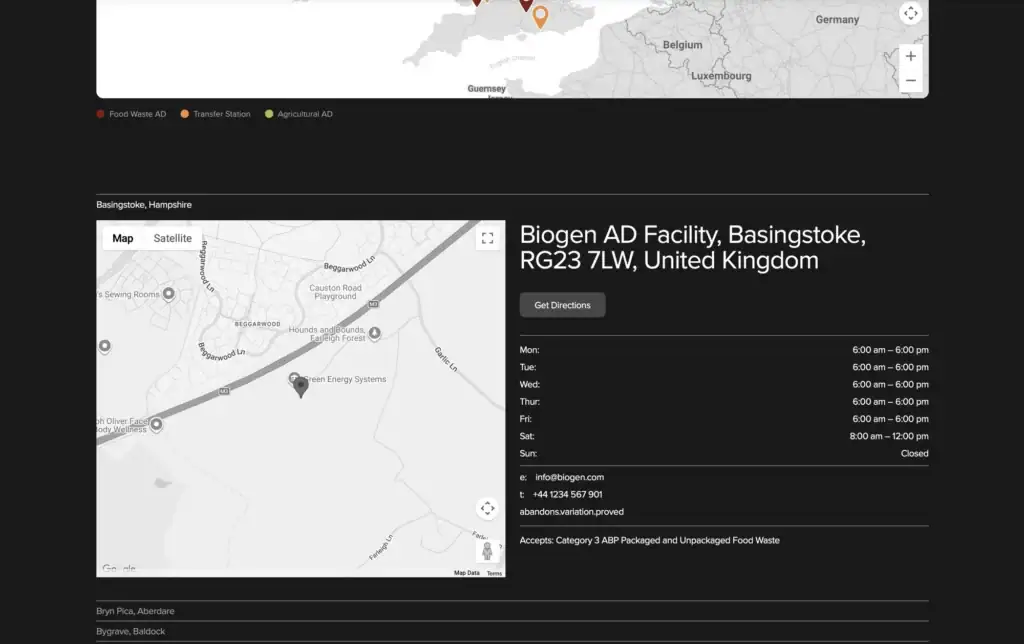 Biogen individual location page