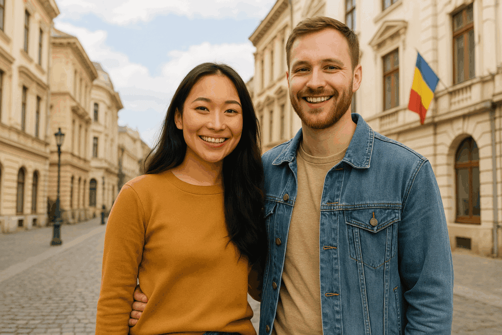 A Romanian/EU citizen living together with his non EU partner after she got her Residence Card even if they are non married.