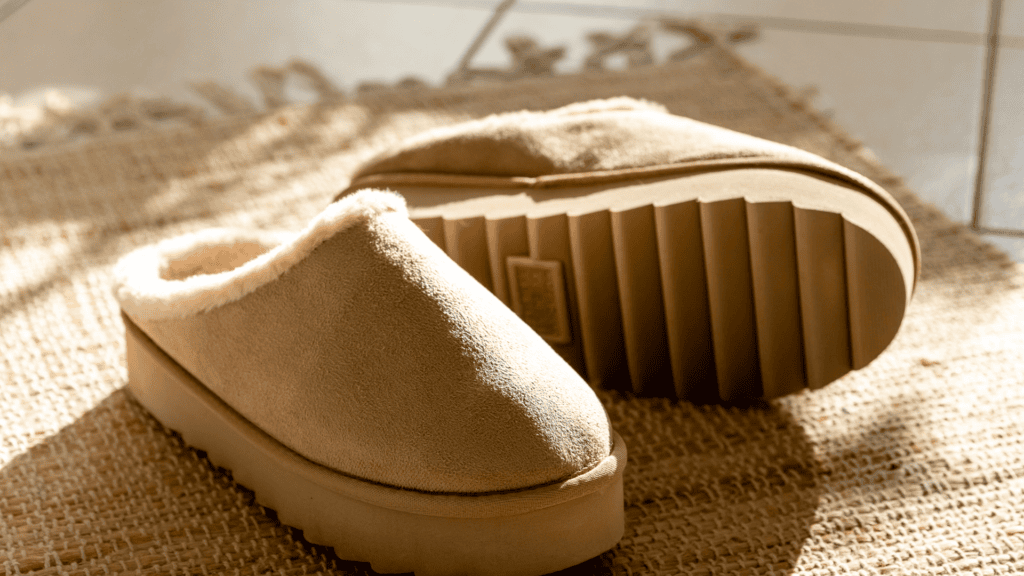Warme pantoffels voor binnen – comfort en warmte als onderdeel van winterzelfzorg.