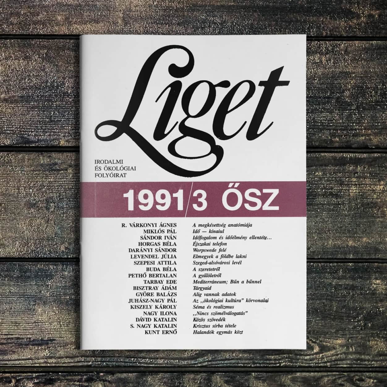 KEZDŐBETŰK | 1991 ŐSZ