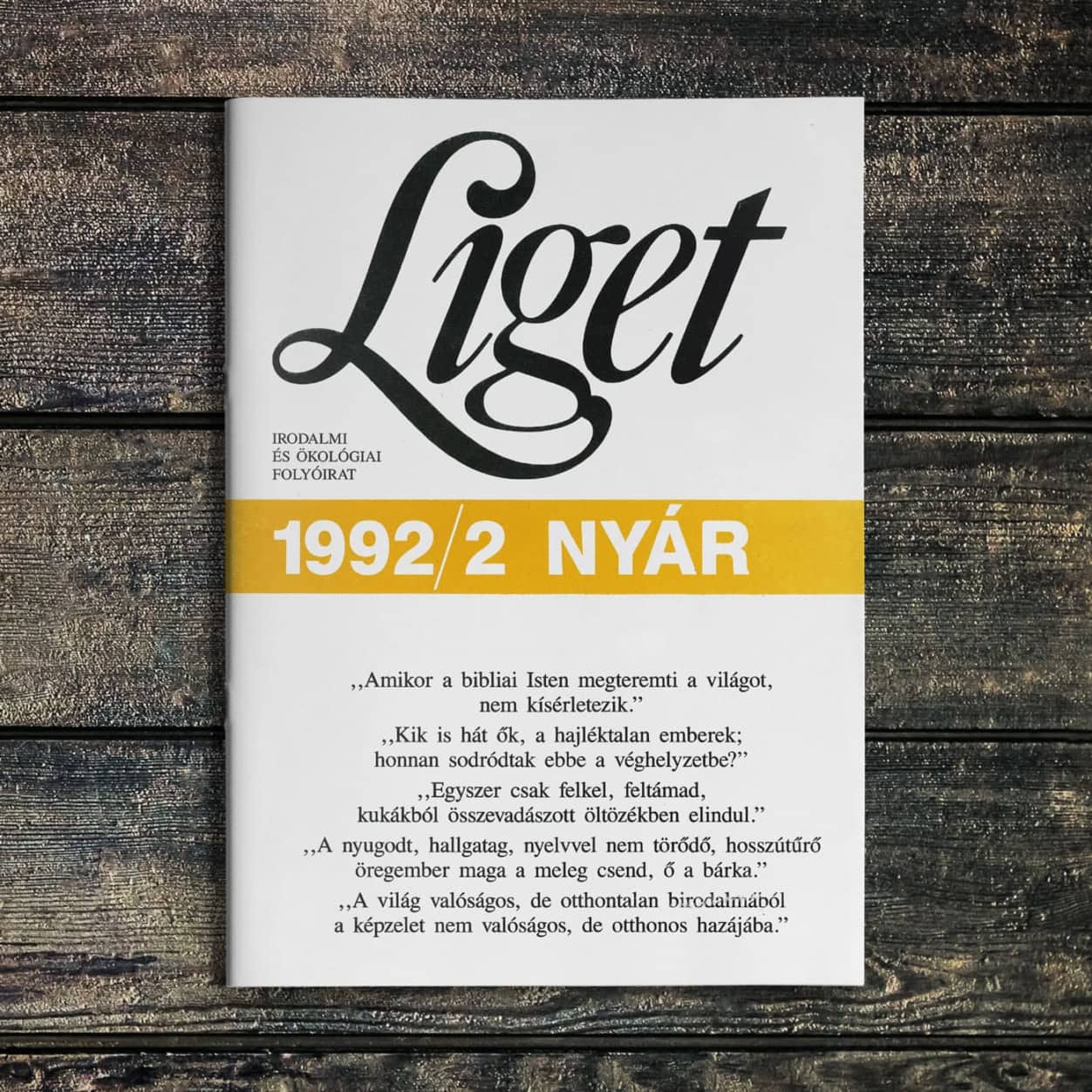 KEZDŐBETŰK | 1992 NYÁR