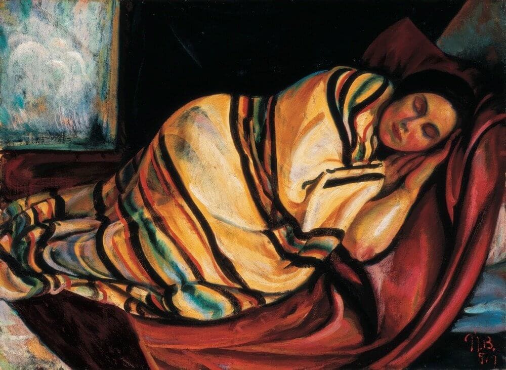 Uitz Béla: Fekvő nő