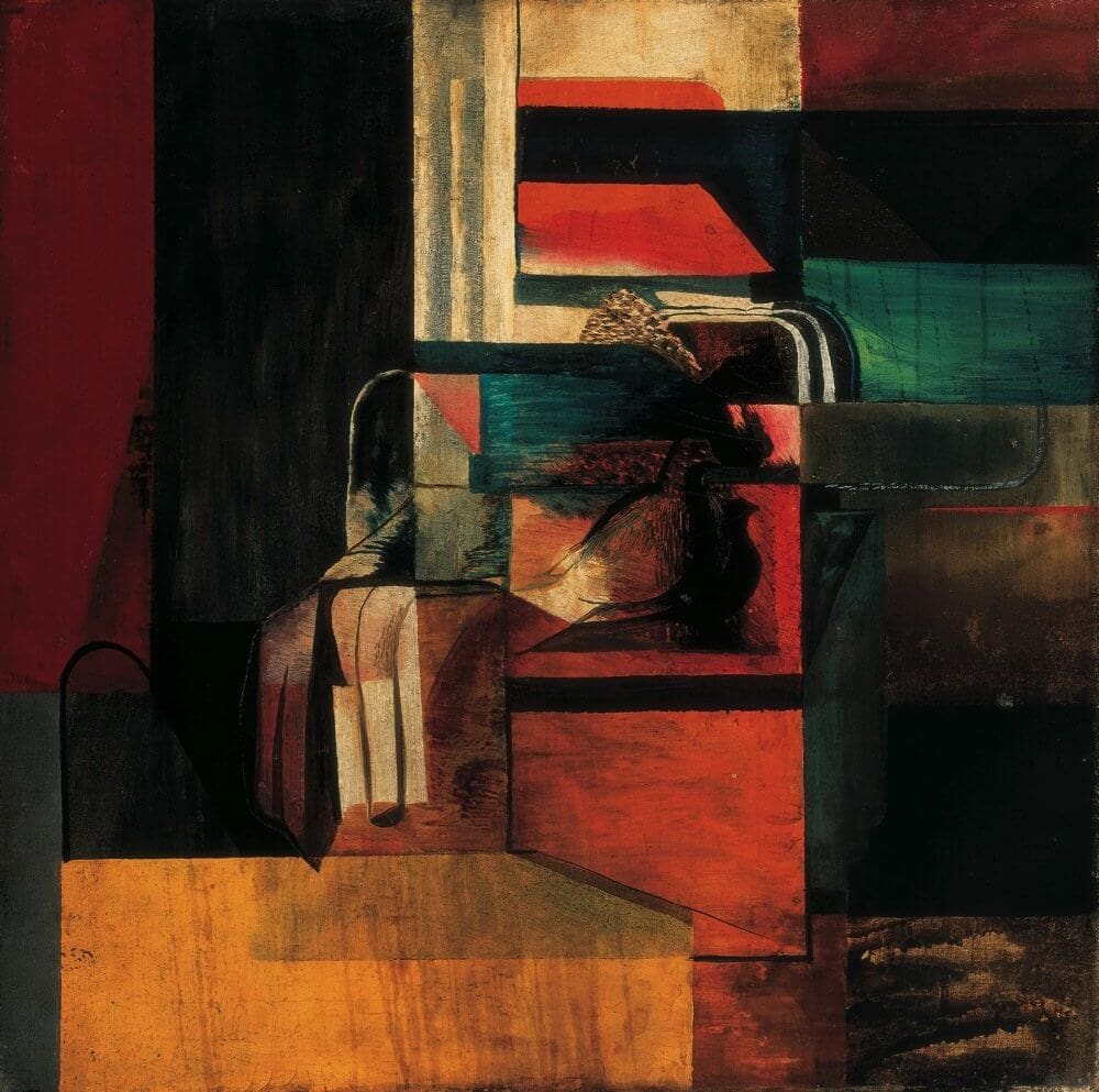 Schubert Ernő: Kompozíció galambbal