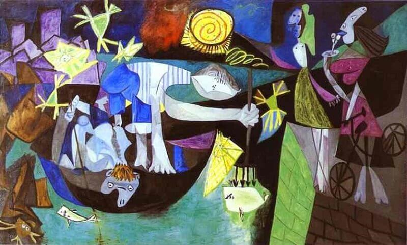 Pablo Picasso: Éjjeli horgászat Antibes-ben, pablo-ruiz-picasso.net 