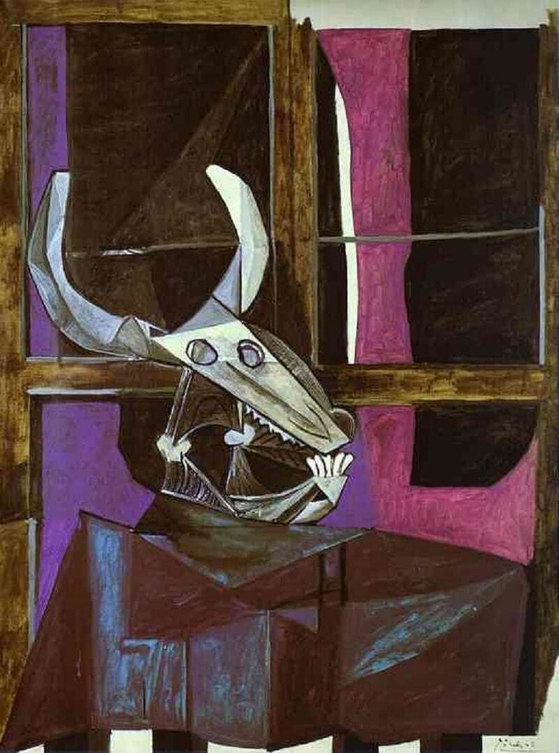Pablo Picasso: Csendélet bika koponyával, pablo-ruiz-picasso.net 