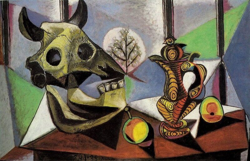 Pablo Picasso: Csendélet bika koponyával, pablo-ruiz-picasso.net 