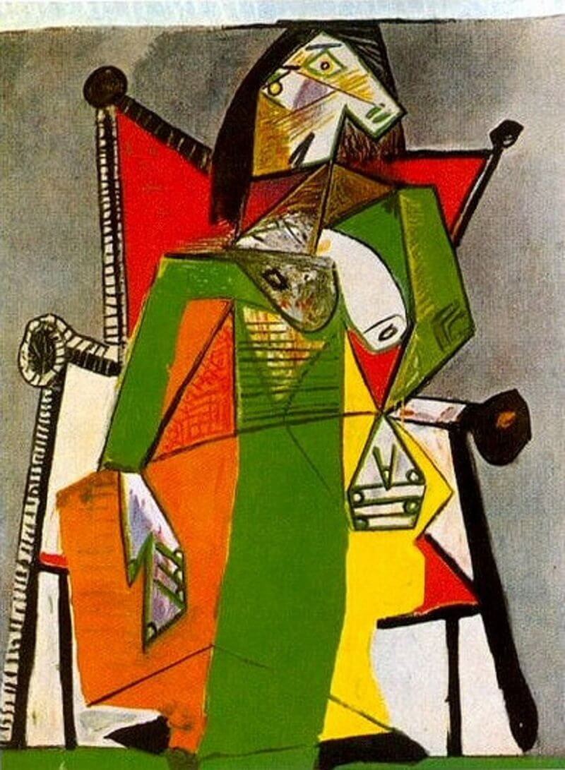 Pablo Picasso: Nő karosszékben, pablo-ruiz-picasso.net 