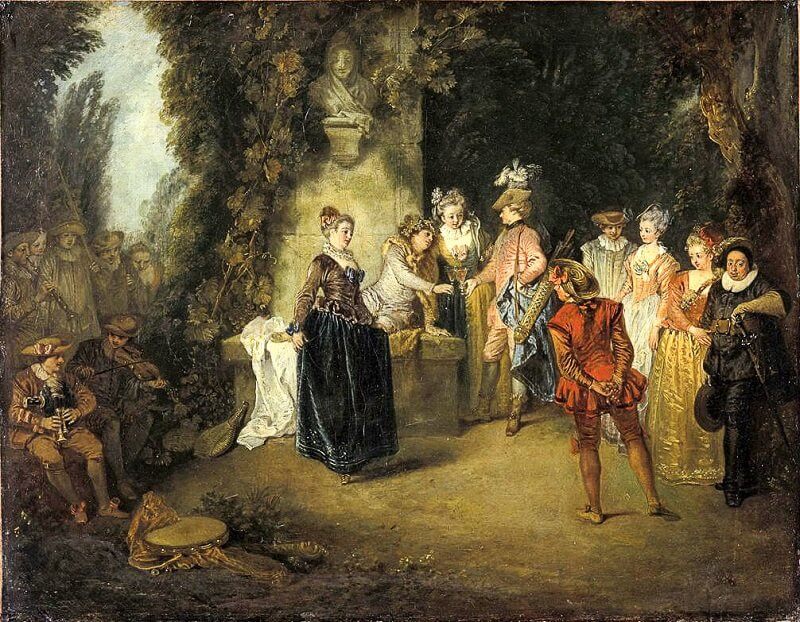 Jean-Antoine Watteau: A francia színház szeretete, watteau-abecedario.org 