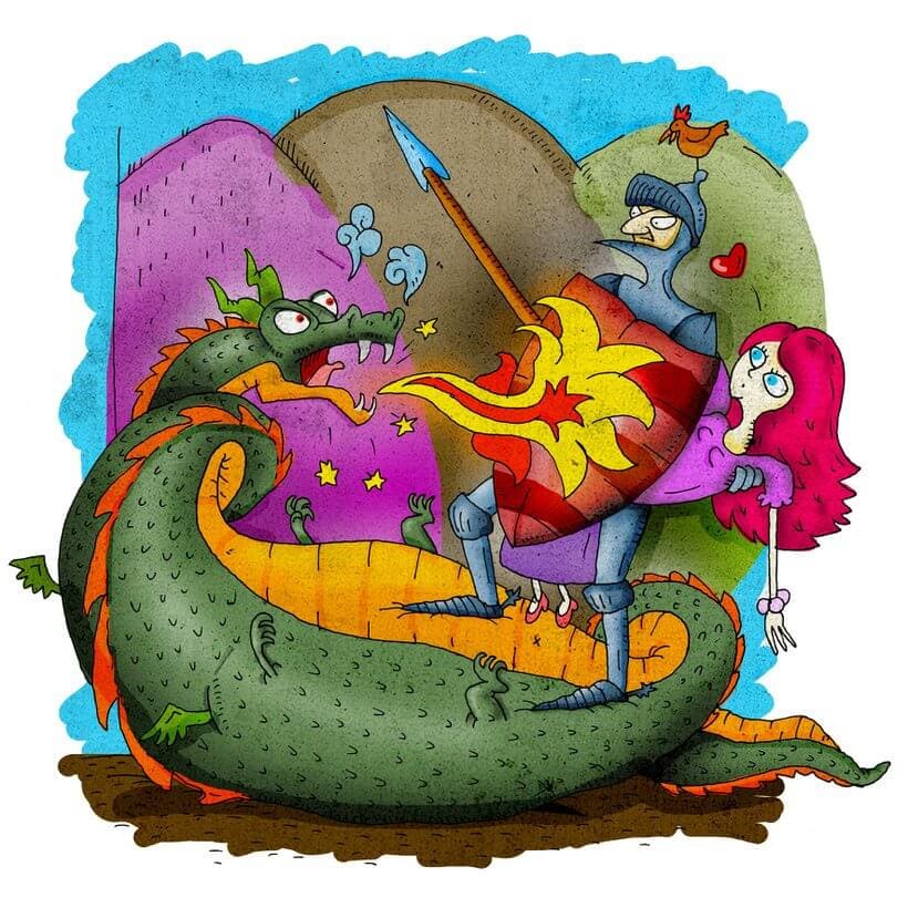 A SÁRKÁNY, A SZŰZ ÉS A LOVAG