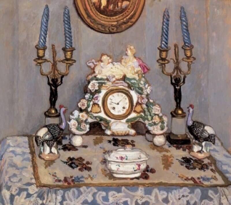 Fényes Adolf: Csendélet porcelánórával, artmagazin.hu 