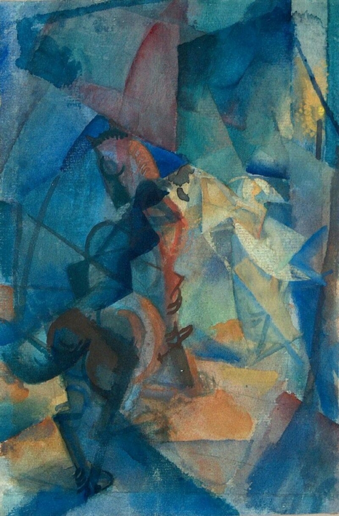 Schubert Ernő: Illusztráció Paul Claudel Angyali üdvözletéhez, mng.hu 