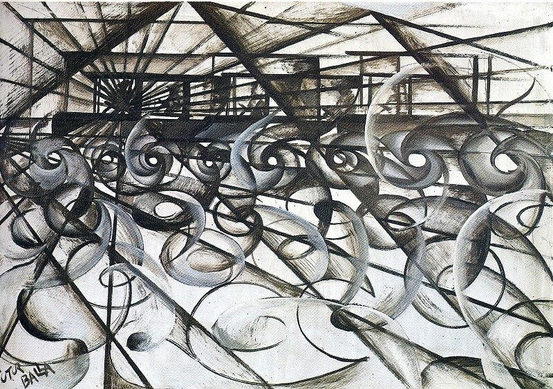 Giacomo Balla: Az automobil gyorsasága, Breve Storia del Cinema, flickr.com 