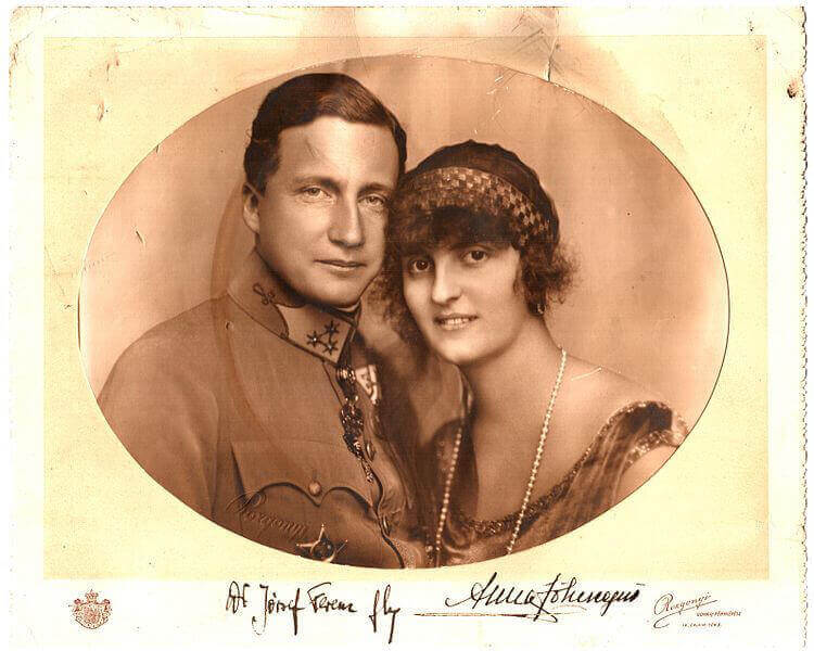 Anna Mónika Pia szász hercegnő és Habsburg–Lotaringiai József Ferenc főherceg 