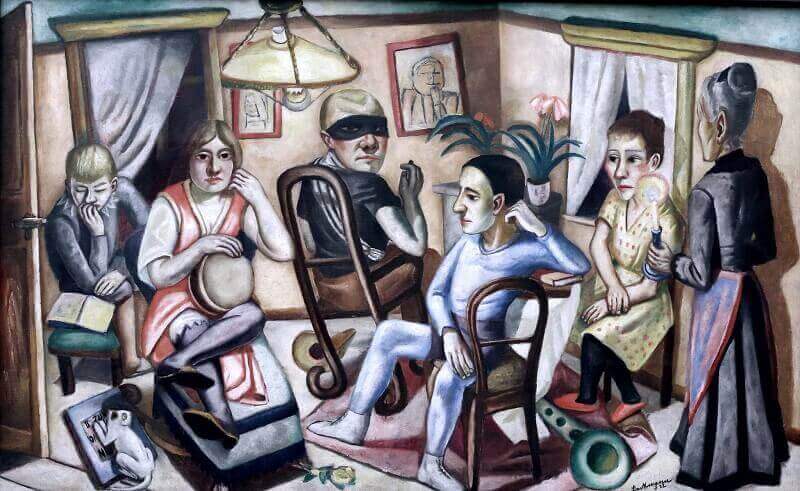 Max Beckmann: Maszkabál előtt, jean louis mazieres, flickr.com 