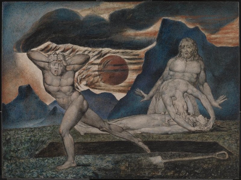 AZ EMBEREK 6 William Blake: Ádám és Éva megtalálja Ábel testét, take.org.uk