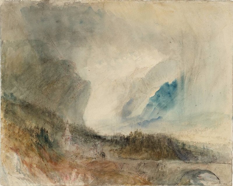 Joseph Mallord William Turner: Vihar a Szent Gotthárd-szoros felett, tate.org.uk 