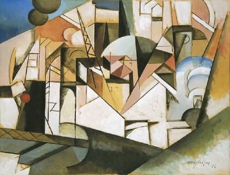Albert Gleizes: Tájkép, wikiart.org 