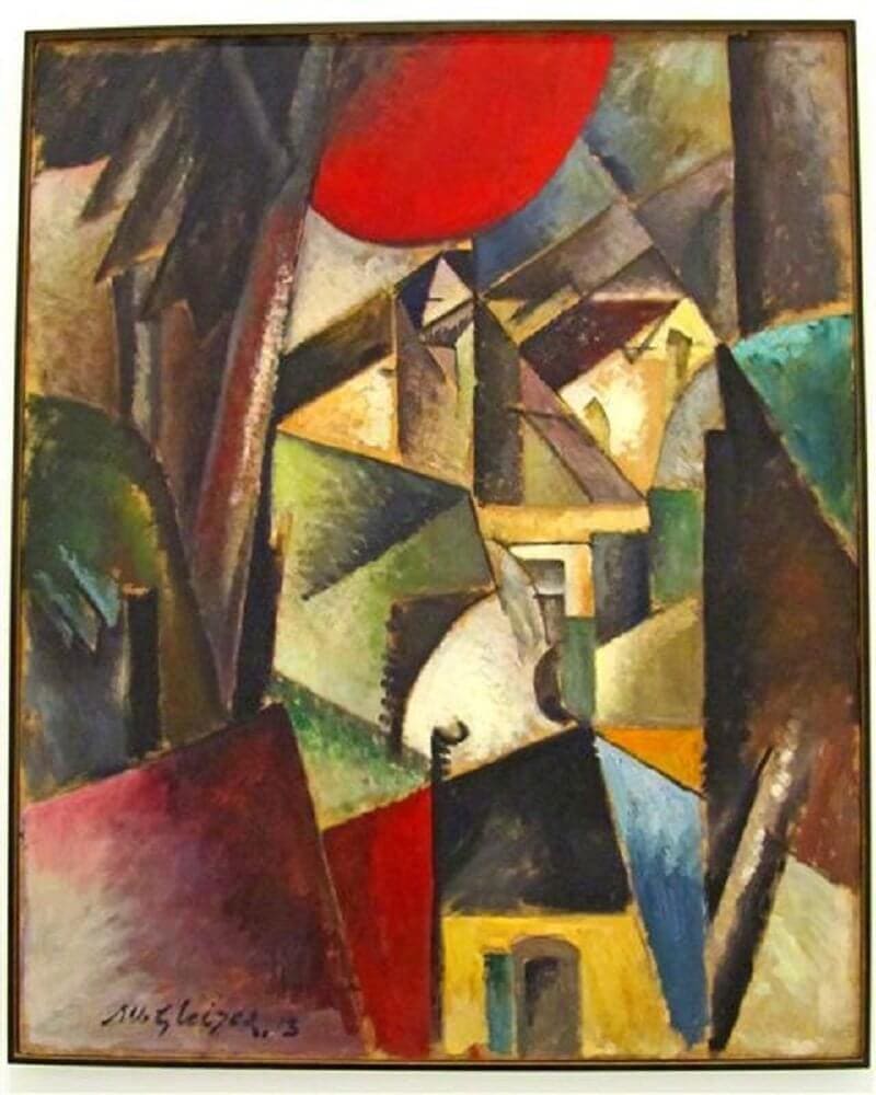 Albert Gleizes: Tájkép malommal, wikiart.org 