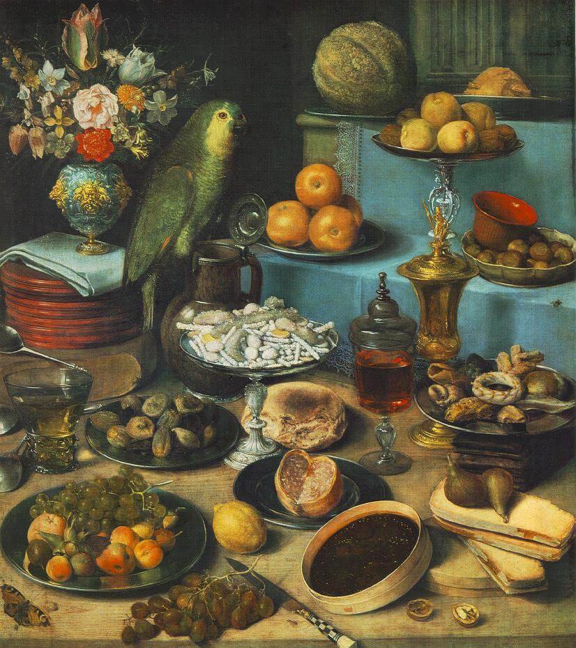 Georg Flegel: Csendélet papagájjal, wikimedia.org