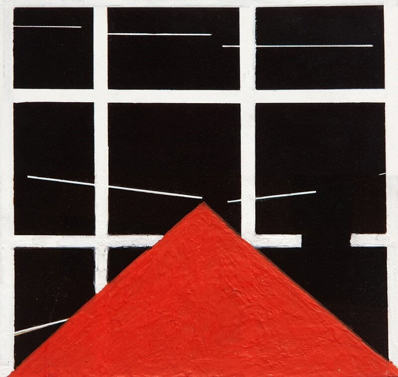 2011_23 Pyramidale - 11.2x11.6cm - Akril,papír