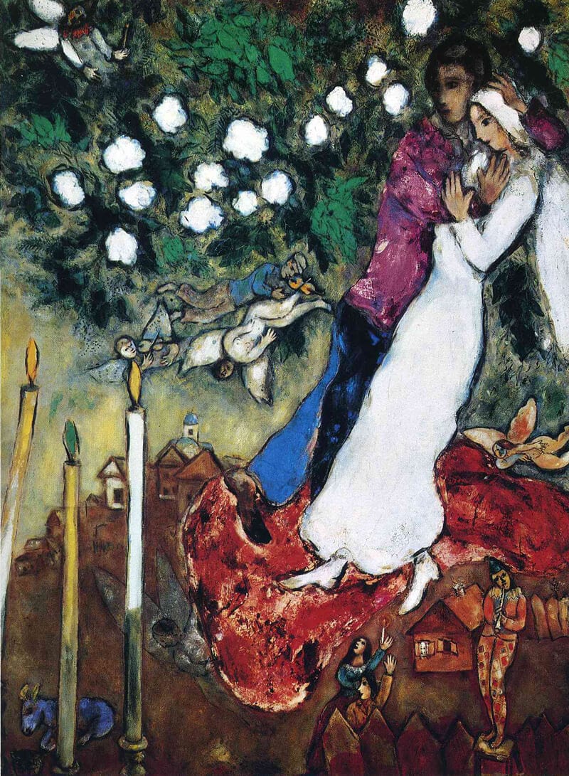 CHAGALL, A CSODÁLATOS 6 the three candles 1940