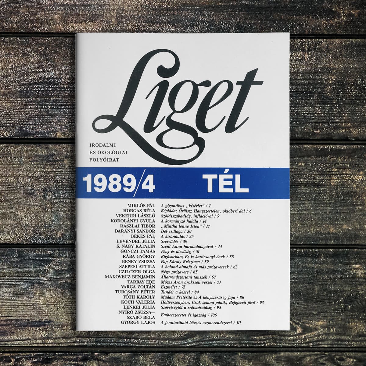 KEZDŐBETŰK | 1989 TÉL