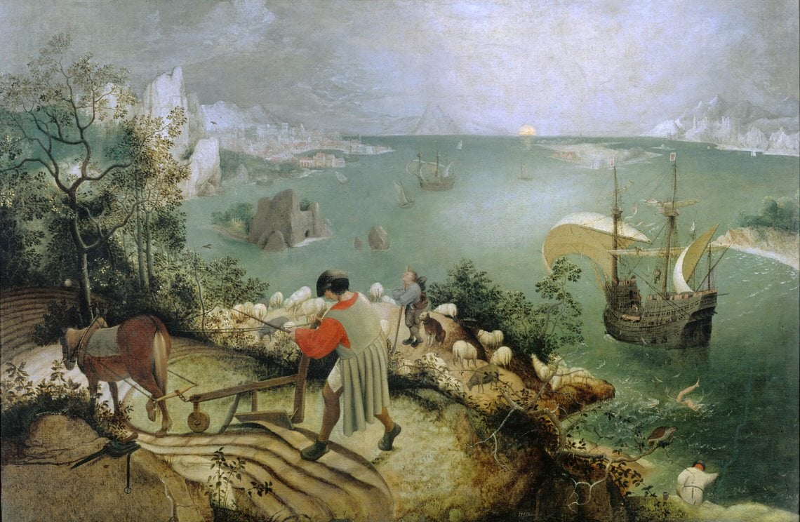 landschaft mit sturz des ikarus pieter breughel d a
