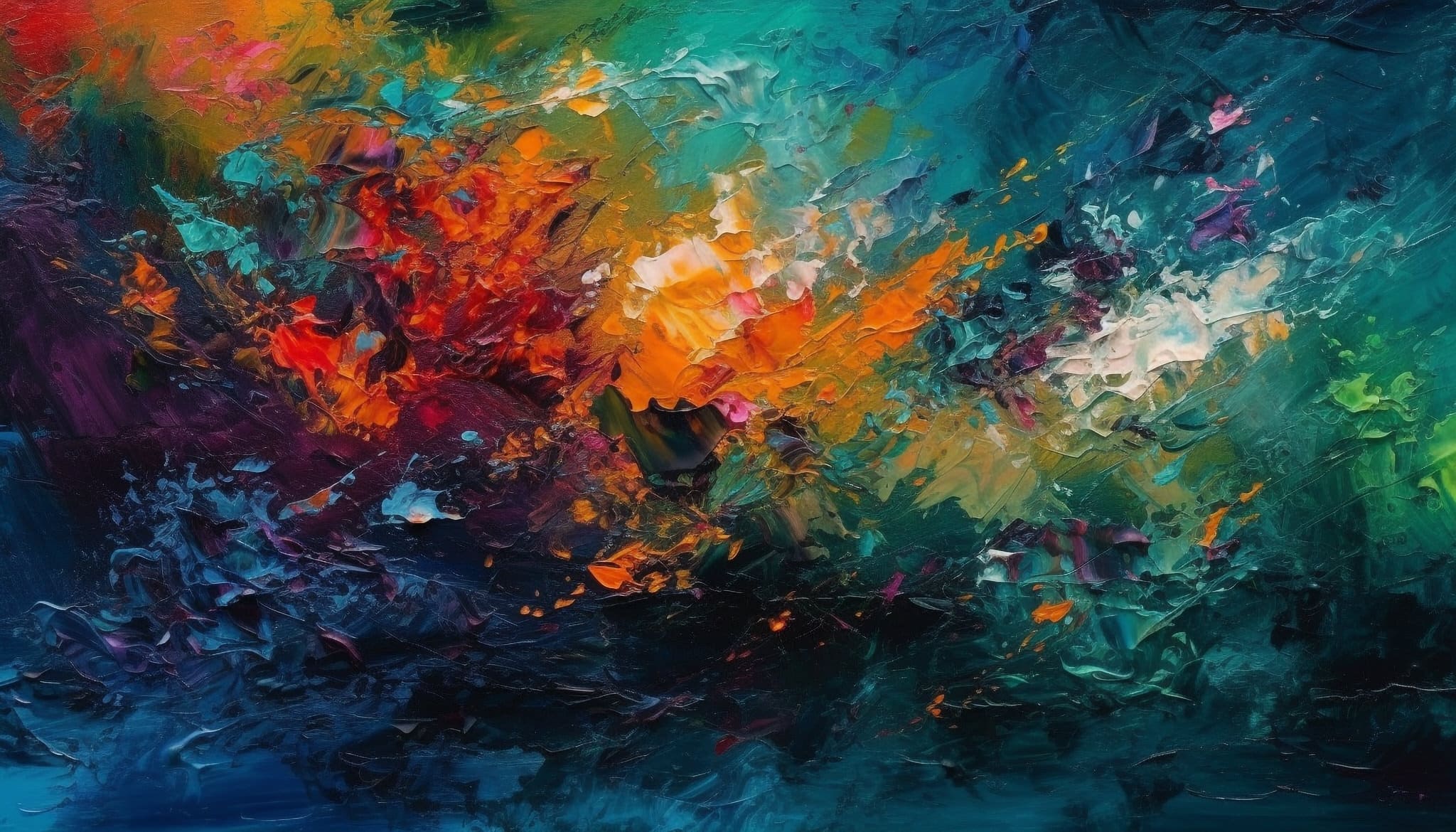 vecteezy vibrant colors and chaotic brush strokes create a modern 24943071 612