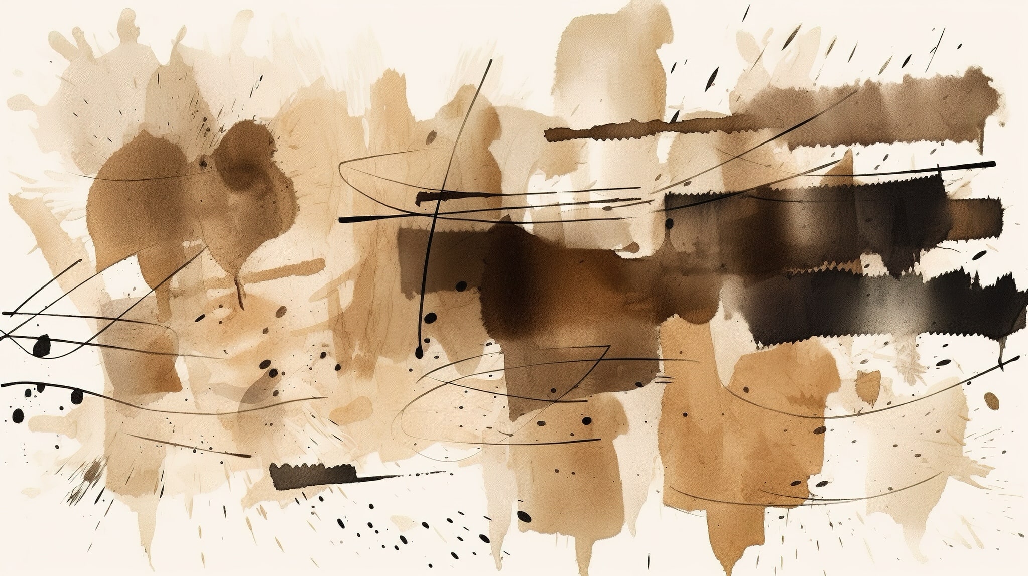 vecteezy ai generated generative ai beige brown black watercolor ink 35459871