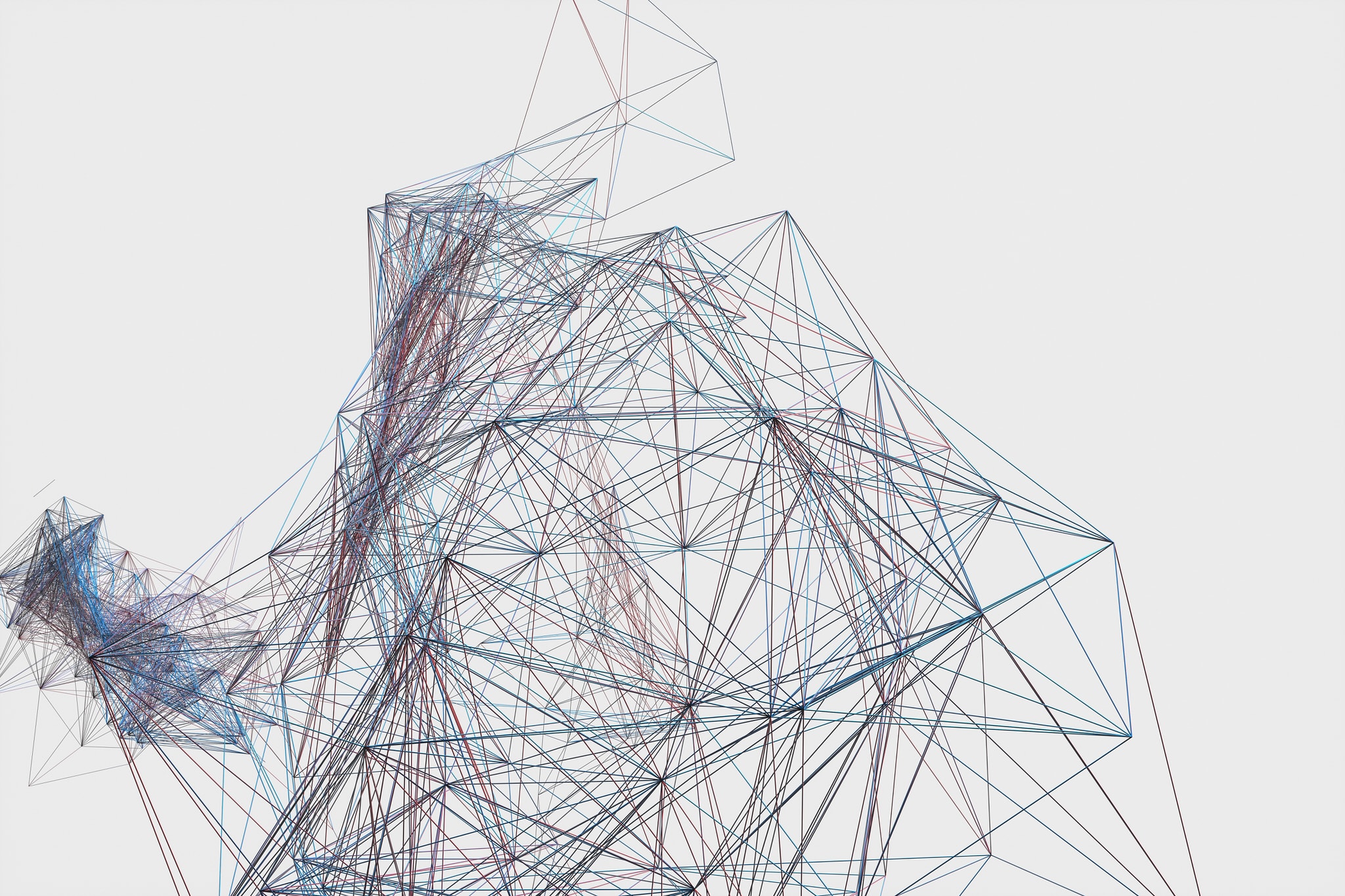 vecteezy technological structure lines with white background 3d 27885032