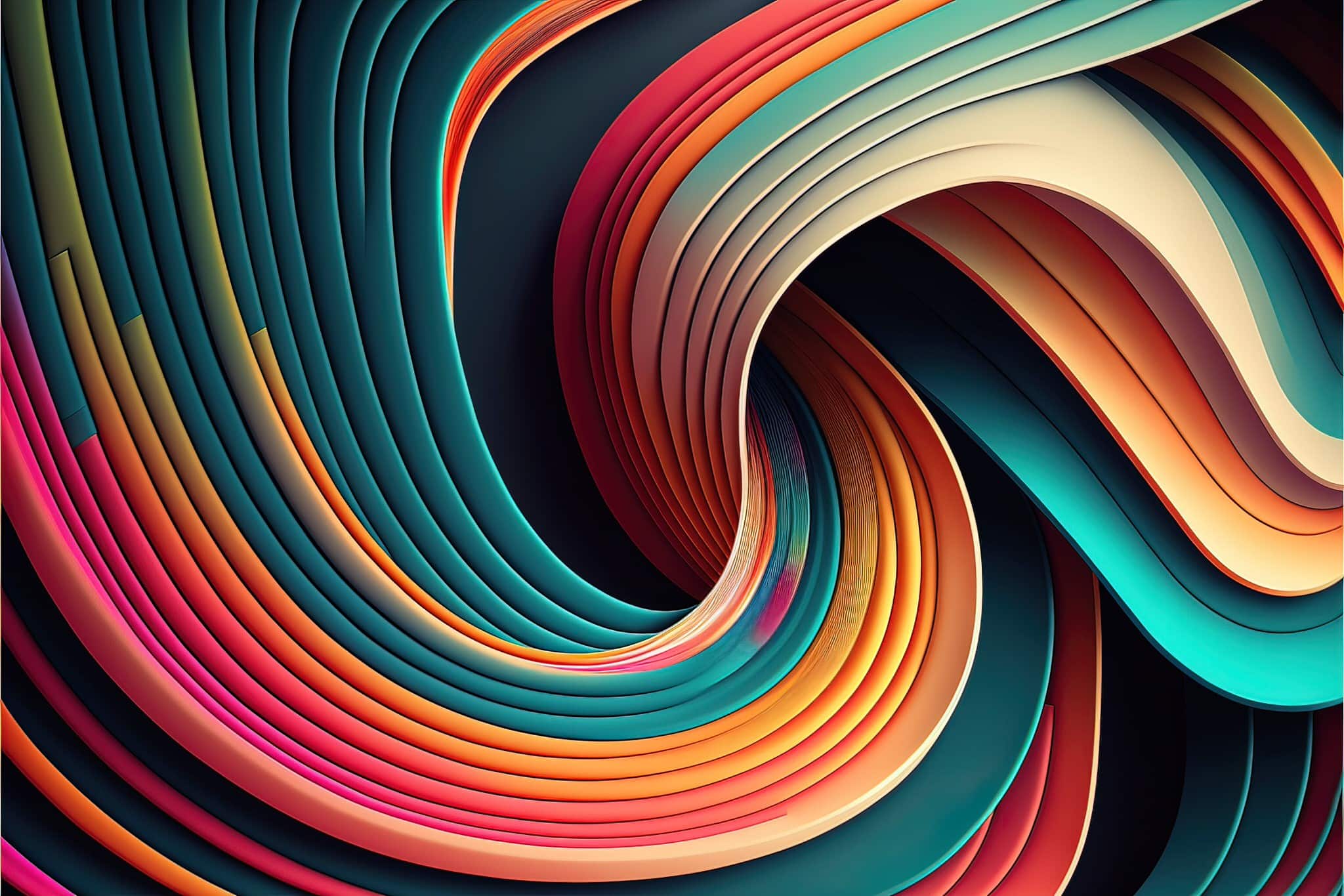 vecteezy ai generated abstract colorful lines and layers stripes 21983814