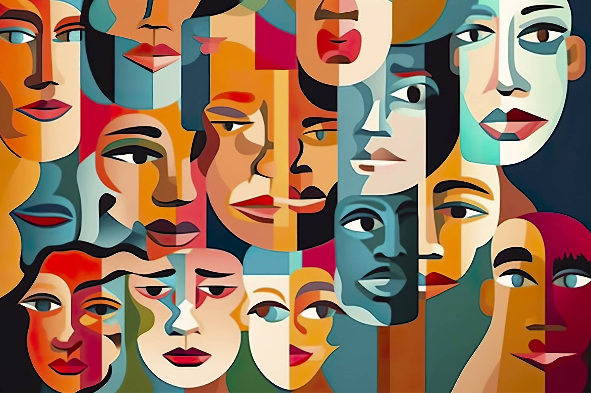 vecteezy ai generated abstract concept of different personalities 35968635