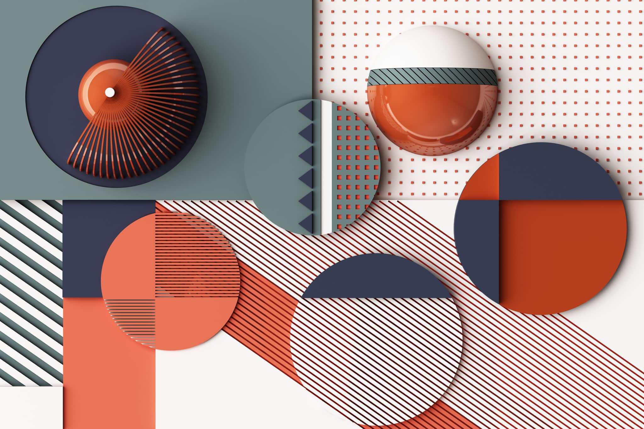vecteezy design with composition of geometric shapes in pastel tone 7915380
