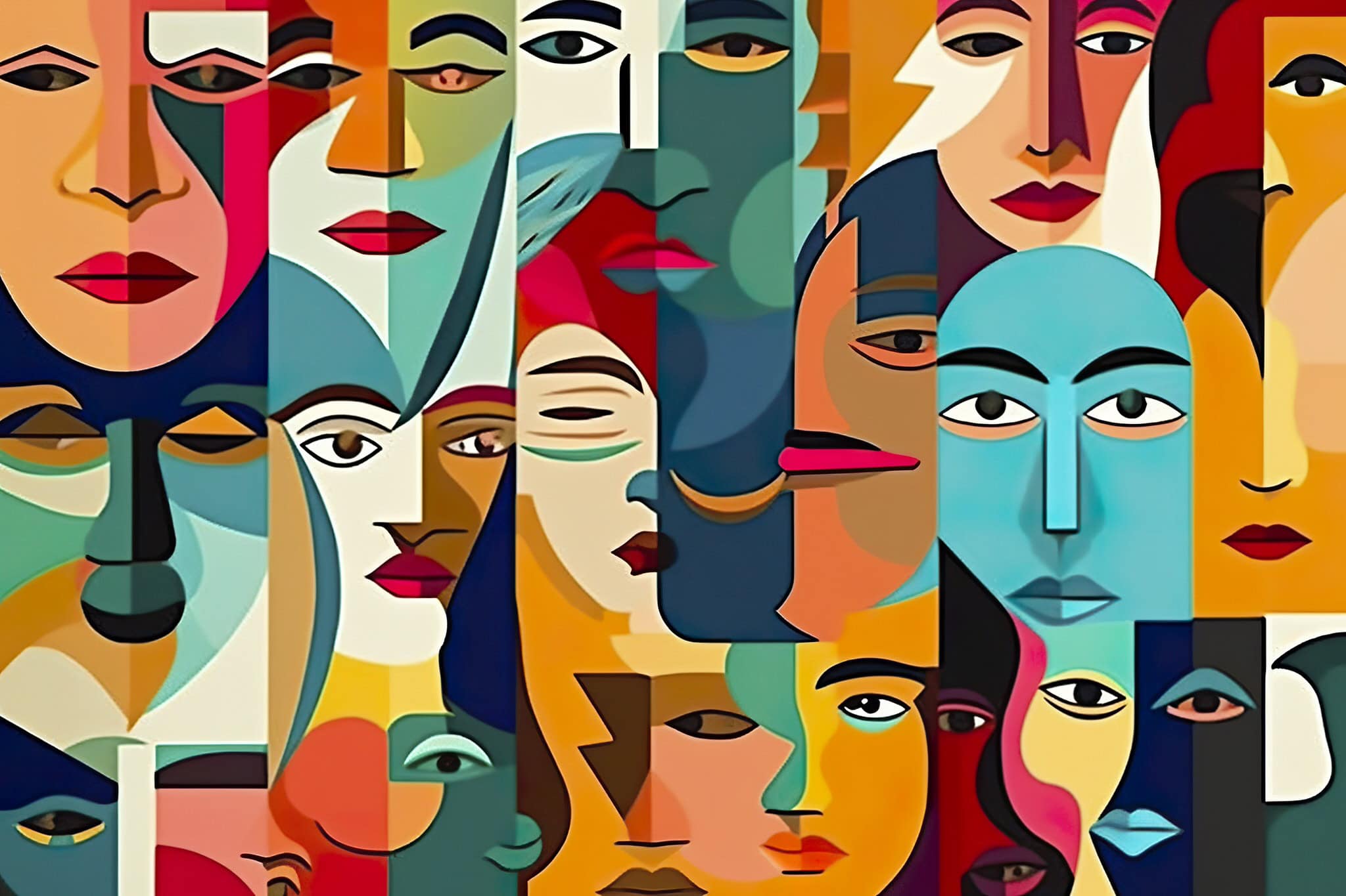 vecteezy ai generated abstract concept of different personalities 35930683
