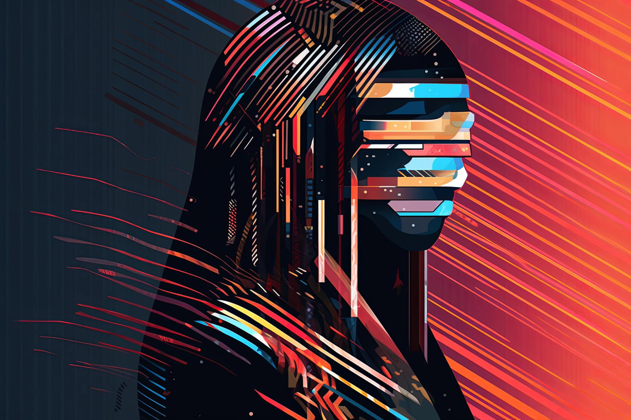 vecteezy colorful glitchy ambient dark portrait graphic illustration 28365387