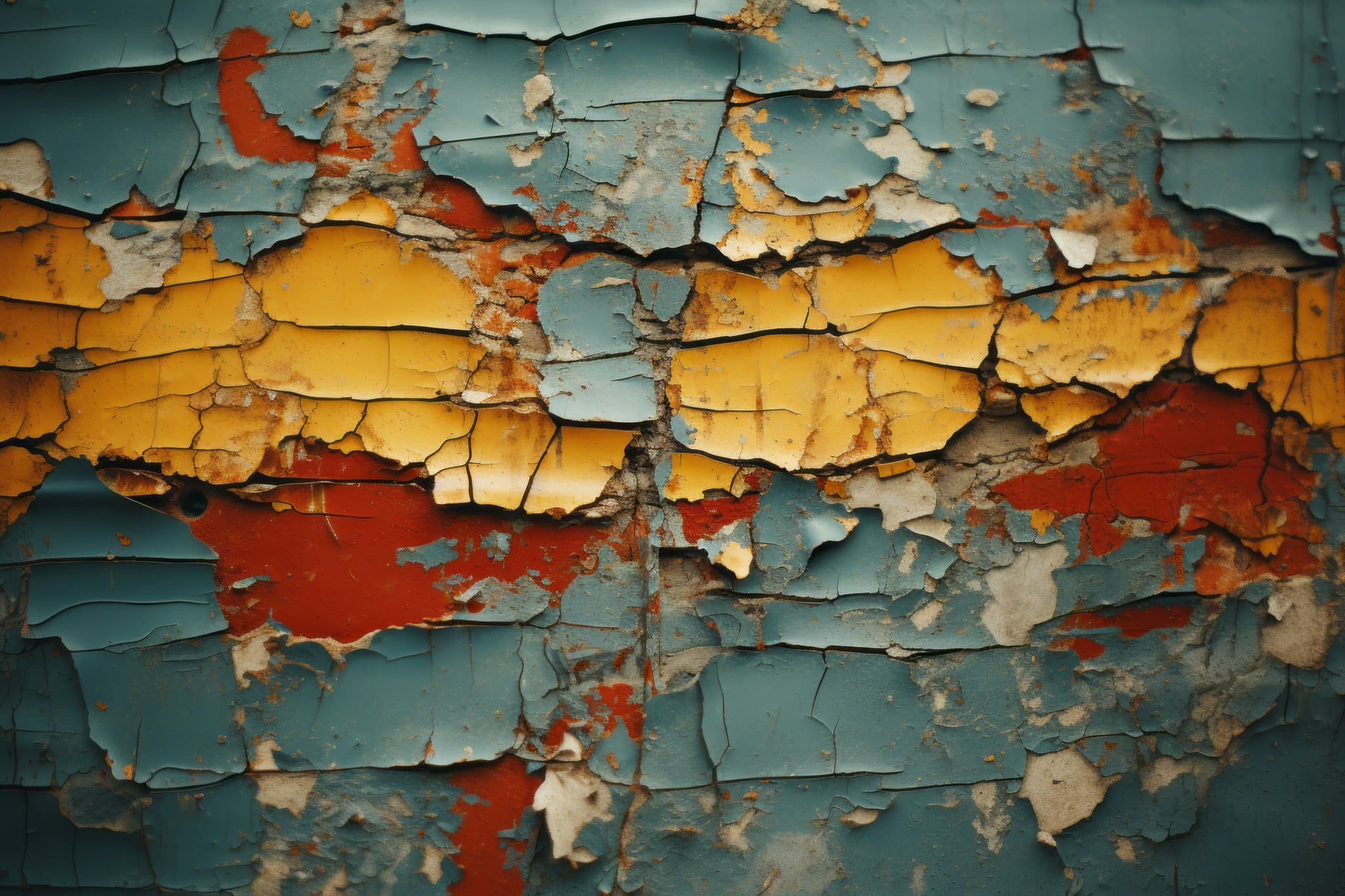 vecteezy old paint peeling off the wall of an old building generative ai 32128213