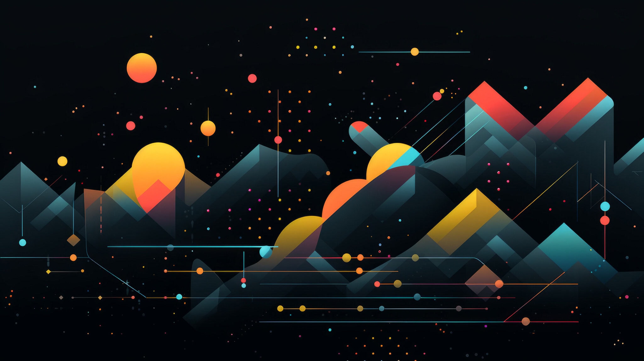 vecteezy ai generated colorful abstract background with geometric 35351812 1