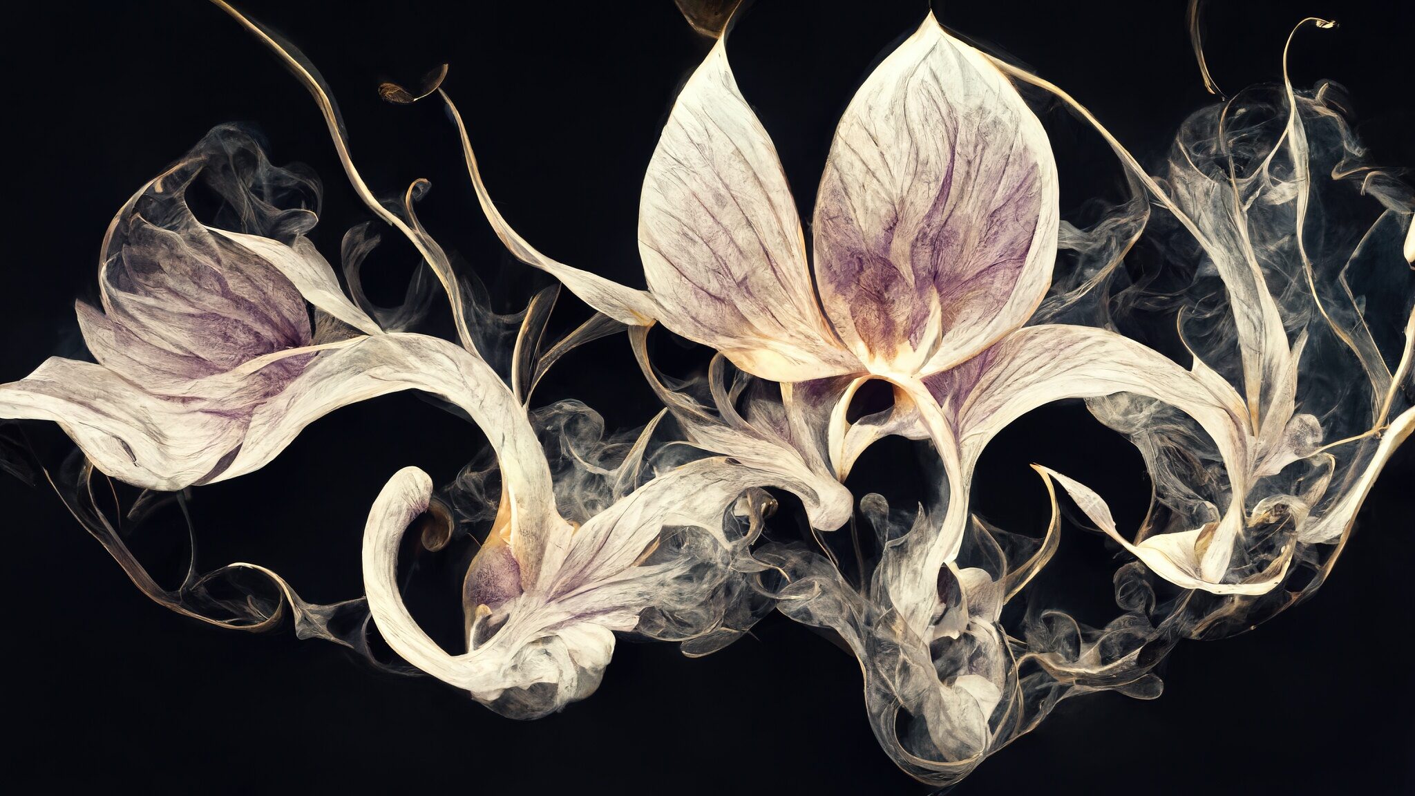 vecteezy abstract orchid in dark colors illustration design 20755911