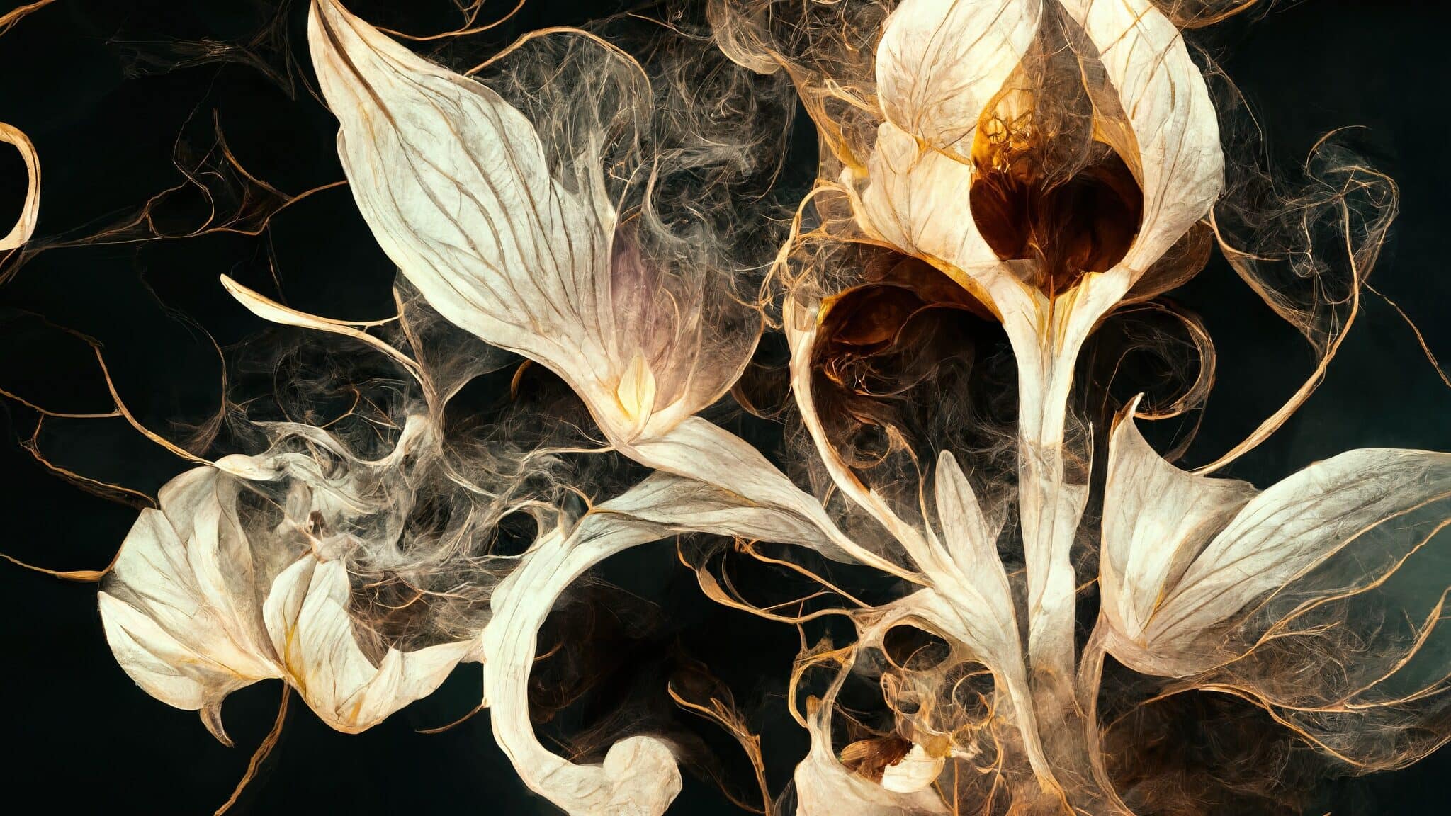 vecteezy abstract orchid in dark colors illustration design 20755914