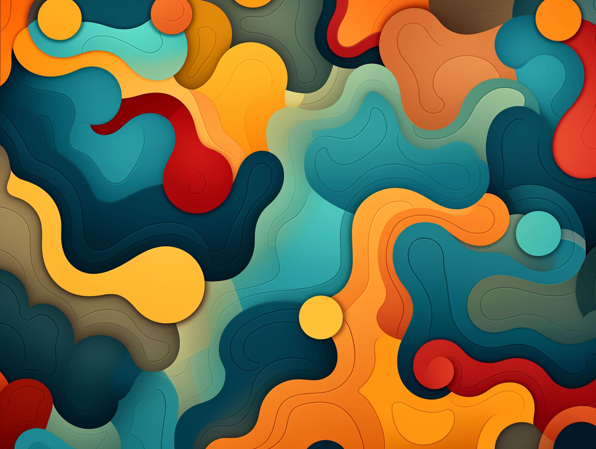 vecteezy colorful wavy background digital art illustration generated ai 29550765