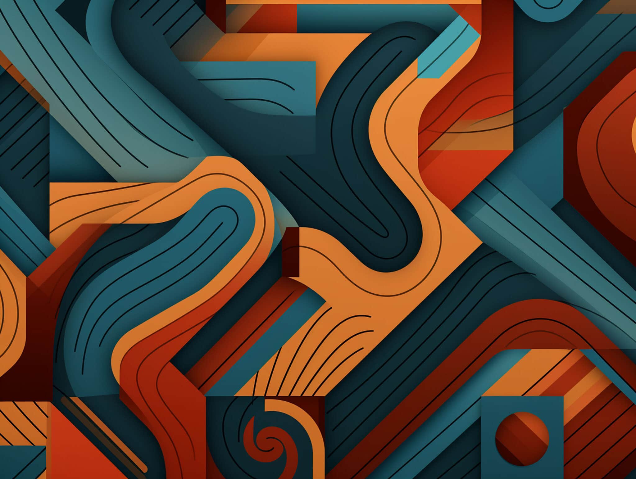 vecteezy colorful wavy background digital art illustration generated ai 29550807