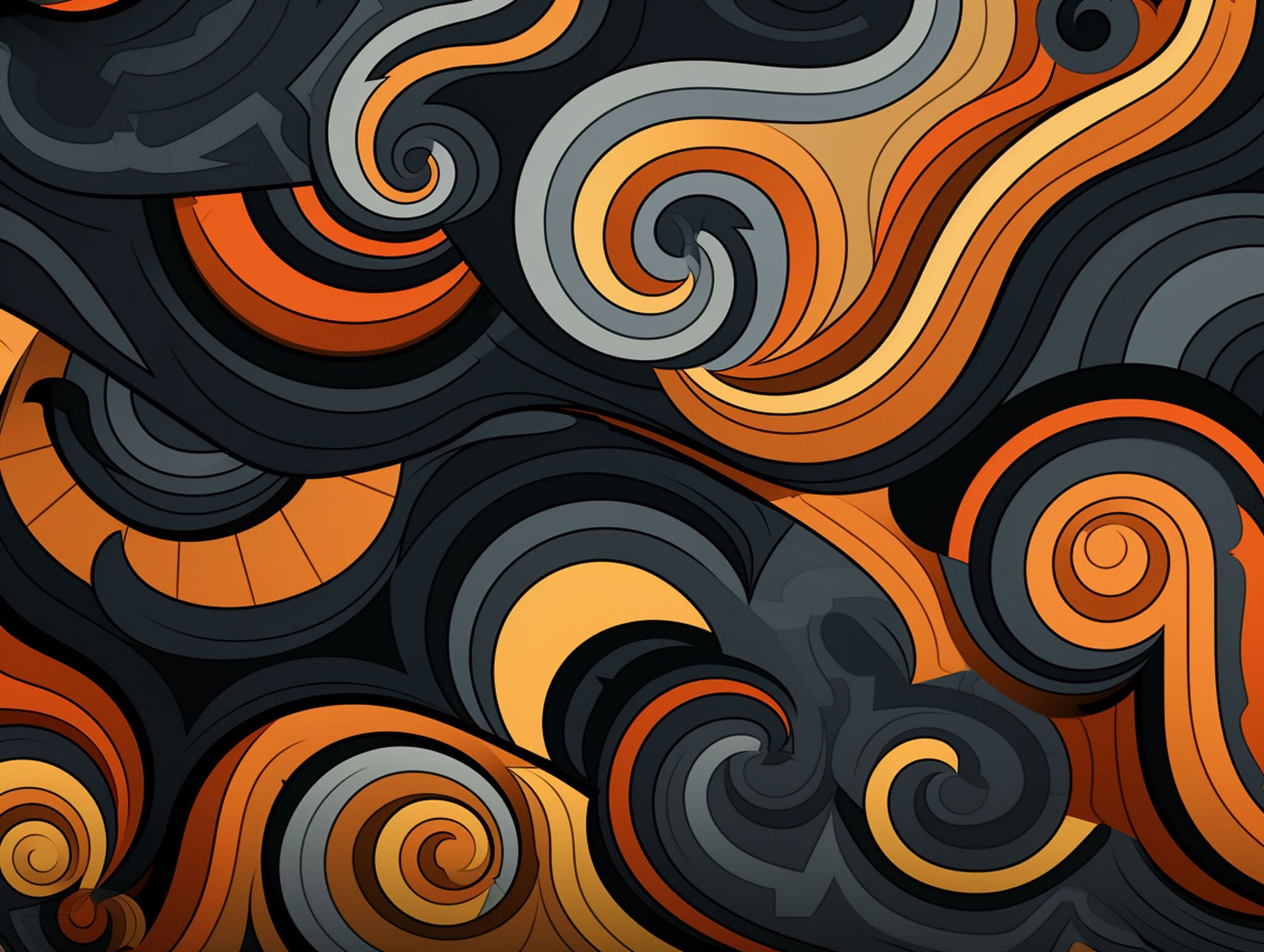 vecteezy colorful wavy background digital art illustration generated ai 29550816