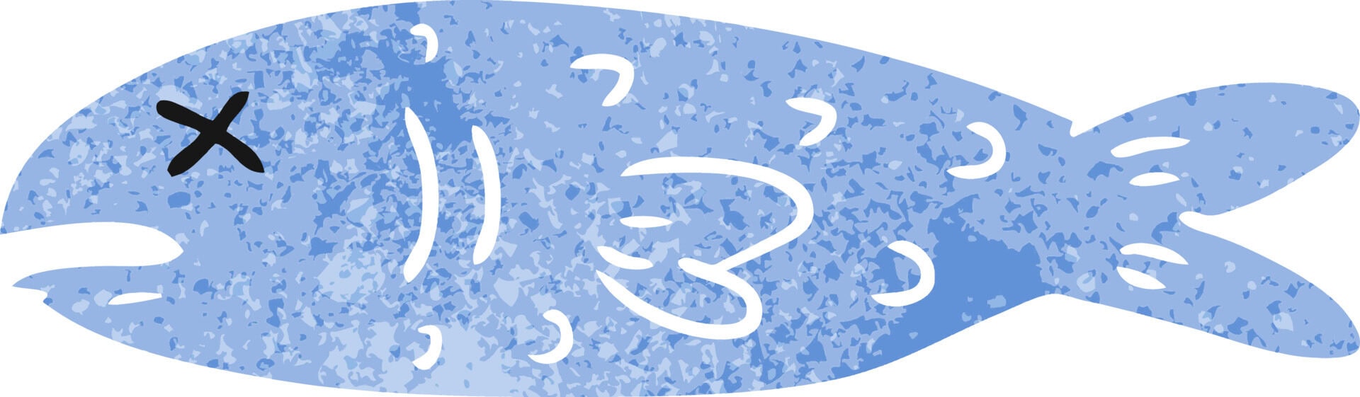 vecteezy retro cartoon doodle of a dead fish 8463712