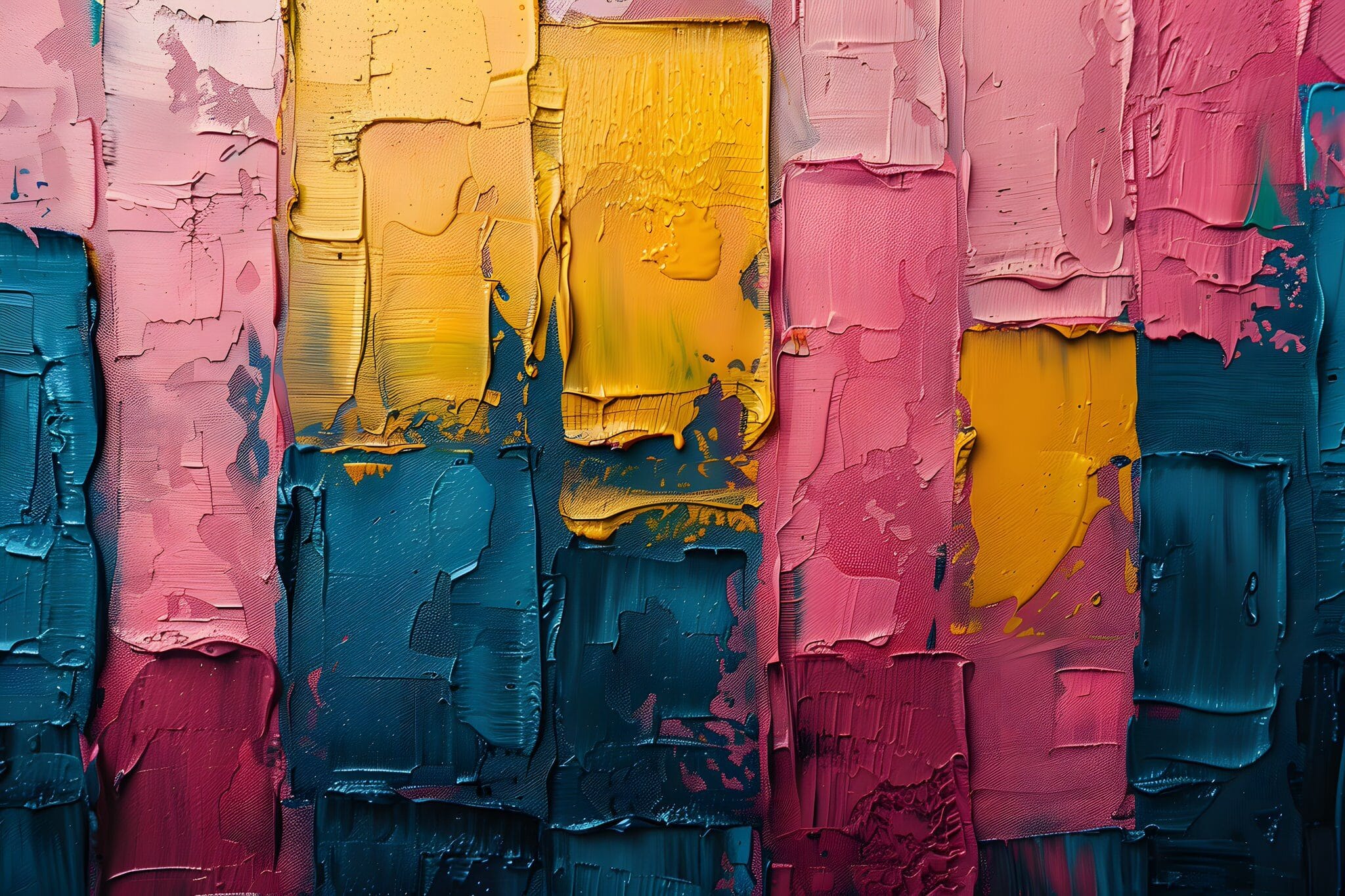 vecteezy colorful abstract oil painting with bold pink yellow and 53481051