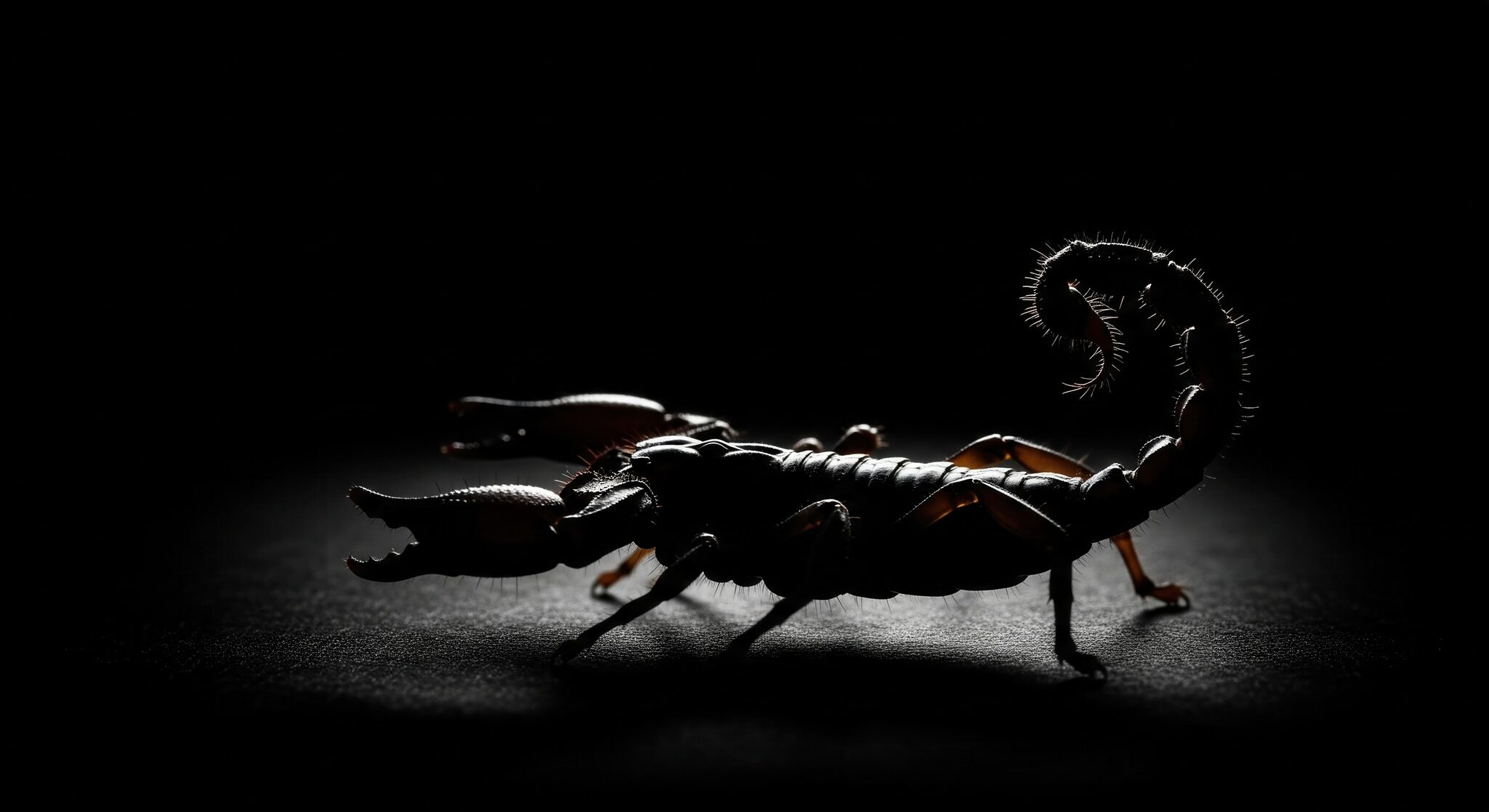 vecteezy silhouette of a scorpion in darkness 70211575