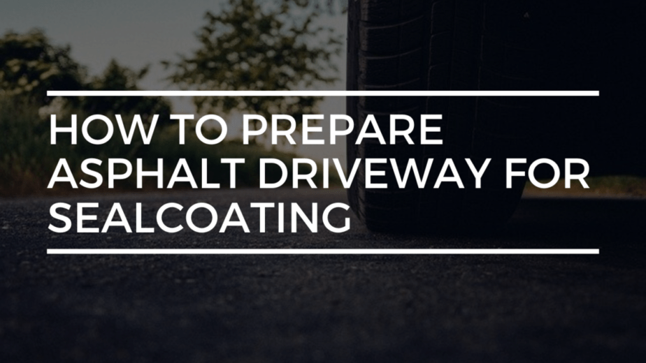 Driveway Sealing Preparation