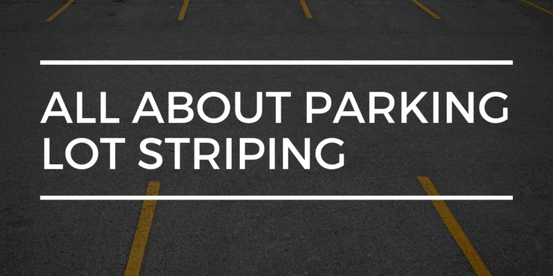 all about parking lot striping
