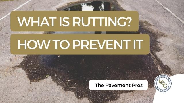 What is Rutting? Tips to Prevent Puddling on Driveways