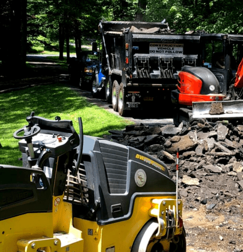 driveway excavation pavement removal process